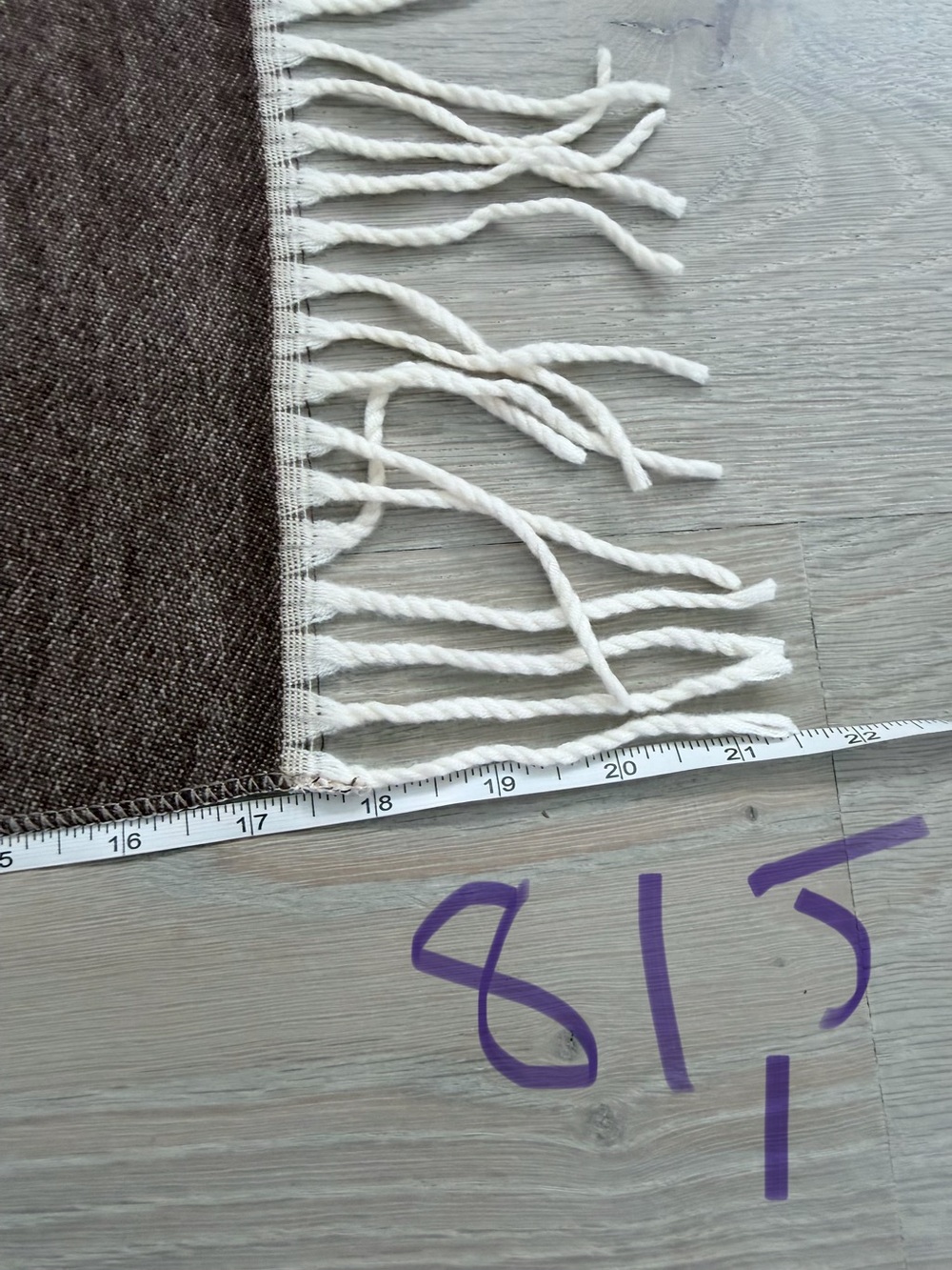 Luxury Gradient Fringe Shawl Scarf- Beige Taupe - Picture 10 of 13